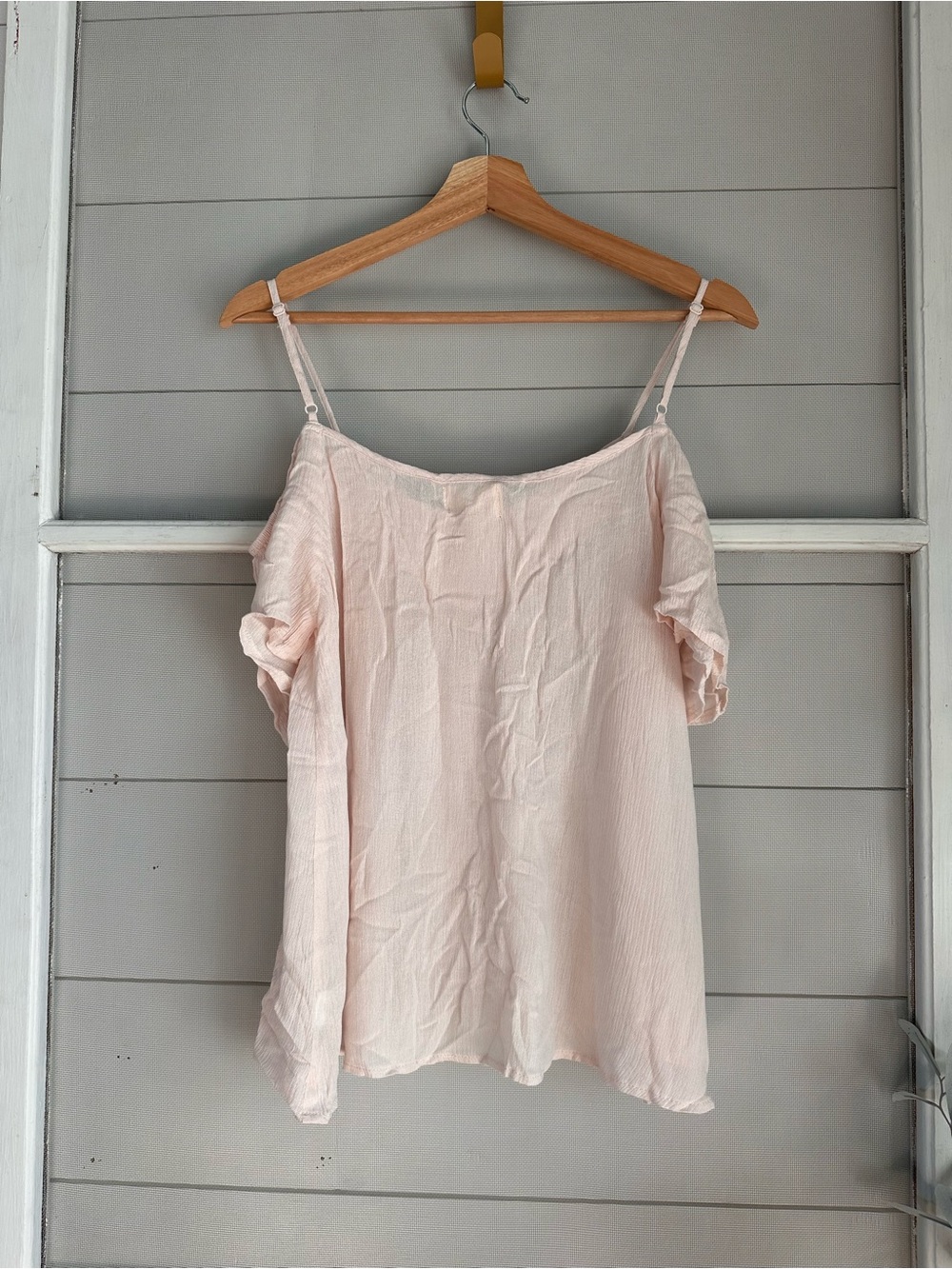 Love Brand Blush Pink Lace Trimmed Top - Picture 6 of 8